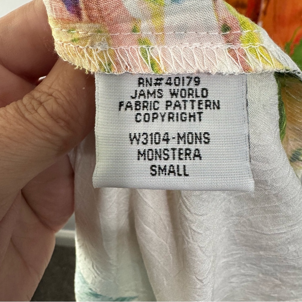 Jams World Colorful Leaf monstera Print Maxi Dress small - Picture 8 of 8